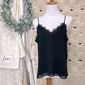 Banana Republic black Lace Relaxed Camisole size M